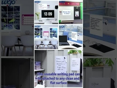 Bảng xóa khô dính có thể định vị lại trên bề mặt nhẵn nhất bao gồm nhựa