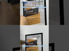 A4 210mm X 297mm Ứng dụng gắn trên tường ODM Vật liệu nhựa rõ ràng