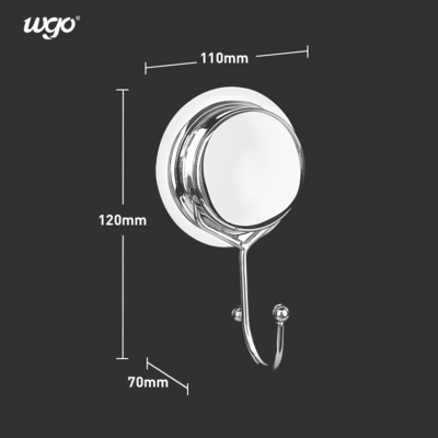 Móc hút có thể tái sử dụng gắn trên tường chống rỉ cho phòng tắm không có giá treo