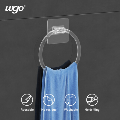 Vòng đeo tay tự dính vô giá Giá đỡ khăn bằng chất kết dính Diametre 160mm