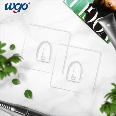 WGO Móc kết dính hai mặt Móc treo tường Móc treo cho áo khoác Mũ Khăn Chìa khóa Quần áo Cửa Treo Trang trí nội thất