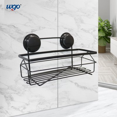 Giá đỡ phụ kiện bồn tắm bằng thép không gỉ oxy hóa màu đen cho cốc hút vòi hoa sen cố định