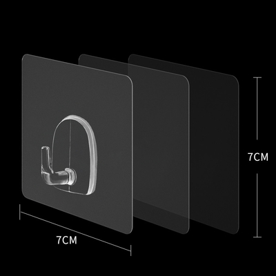 Móc treo tường phòng tắm tự dính PVC 80x80mm Diametre 5kg Mang
