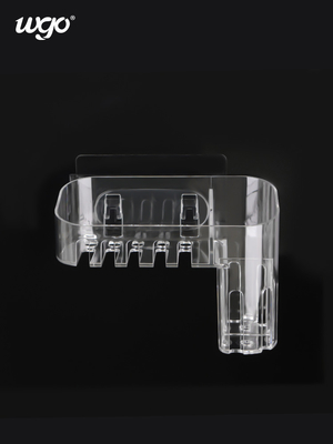 Hút tường trong suốt Giá đỡ cốc đựng bàn chải đánh răng rộng 180mm ISO9001 đã được phê duyệt