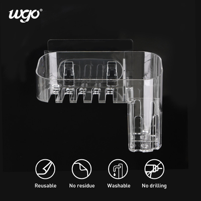 Hút tường trong suốt Giá đỡ cốc đựng bàn chải đánh răng rộng 180mm ISO9001 đã được phê duyệt