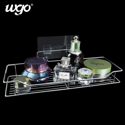 35,5cm Màu bạc WGO Phòng tắm có thể giặt được Caddy Clear Bộ phụ kiện