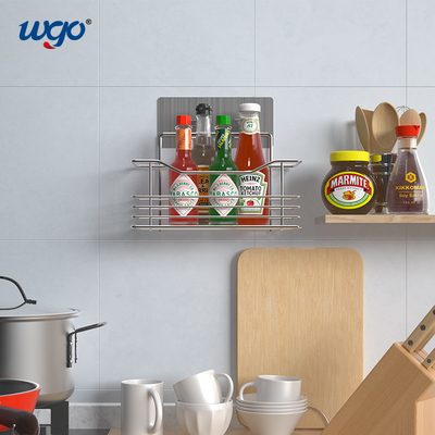 Bộ giá đỡ phòng tắm không bị hư hại WGO, kệ phòng tắm tự dính