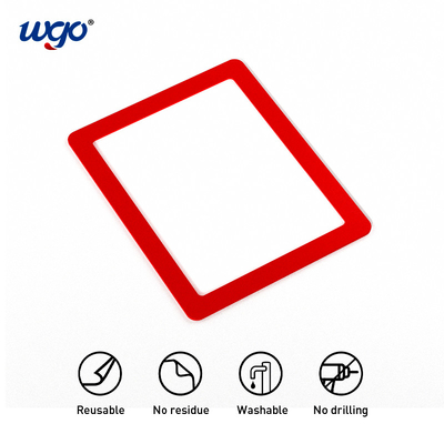 Giá đỡ dấu hiệu tự dính 8,5x11 cho tường, khung hiển thị dấu hiệu không cần nam châm