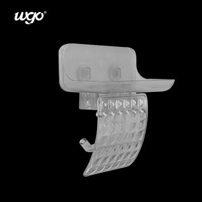 WGO phòng tắm minh bạch tường gắn máy giữ giấy vệ sinh Tissue Roll Dispenser với kệ lưu trữ điện thoại