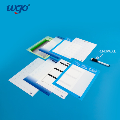 Không có dư lượng Bảng xóa khô dính ODM OEM Self Stick W Peel Vẽ Viết
