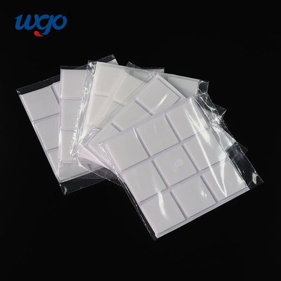 15mm Các chấm keo dẻo có thể dính lại được Băng trong suốt Băng hai mặt Hình vuông