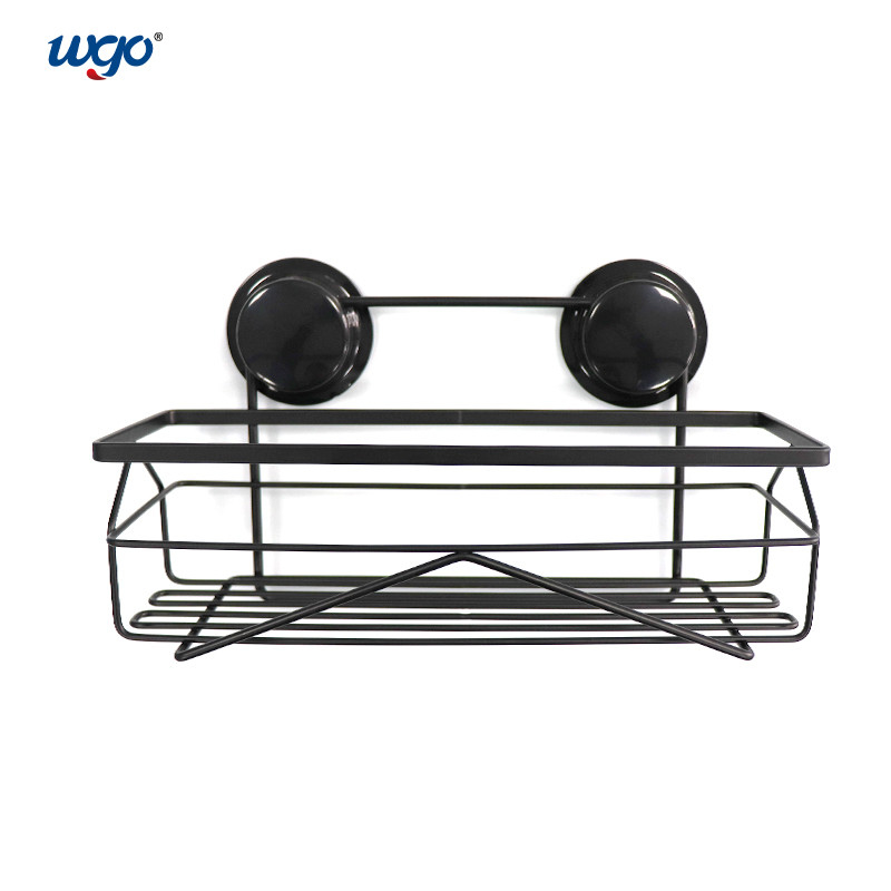 Giá đỡ phụ kiện bồn tắm bằng thép không gỉ oxy hóa màu đen cho cốc hút vòi hoa sen cố định