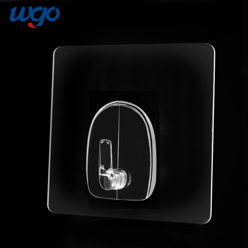 WGO Móc kết dính hai mặt Móc treo tường Móc treo cho áo khoác Mũ Khăn Chìa khóa Quần áo Cửa Treo Trang trí nội thất