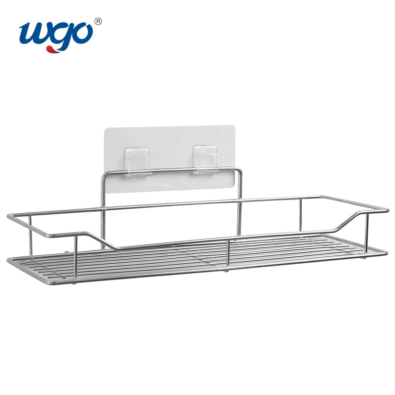 35,5cm Màu bạc WGO Phòng tắm có thể giặt được Caddy Clear Bộ phụ kiện