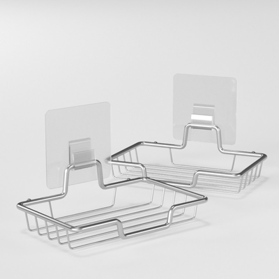 Hộp đựng bọt biển Bộ phân phối Phụ kiện Phòng tắm Đĩa xà phòng Tự kết dính