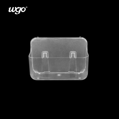 4-5kg Chất dính bằng sáng chế Cúp vòi tắm 180mm Clear Bathroom Wall Mounted Shelf